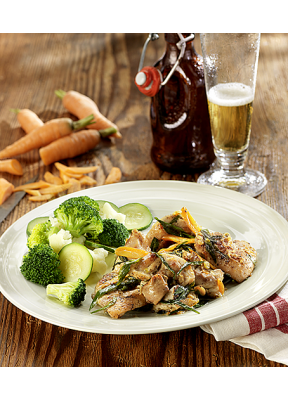 poulet-ragout-karotten-broccoli-zucchetti-bier