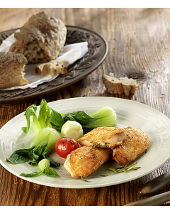 pouelt-schenkel-steak-fenchel-tomate-brot